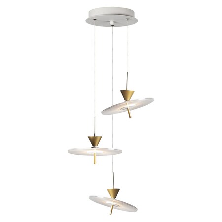 Et2 Circuit Led 3-Light Pendant E24743-130MW